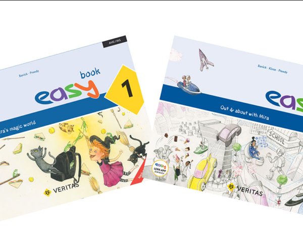 Covers von easy1 und easy 2 Lehrplan 2023