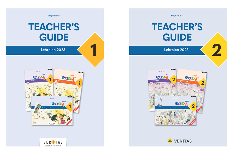 Cover von Teacher's Guide 1 und 2, Lehrplan 2023